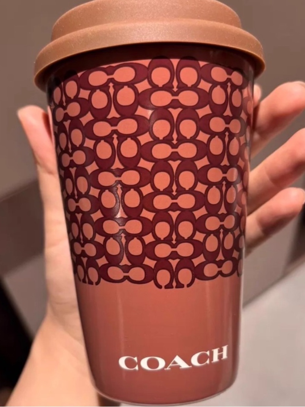 Coach color changing ceramic bottle